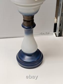 Vintage Antique Oil Lamp Hand Painted, GWTW 26 Tall, All Original