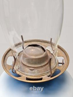 Vintage Antique Oil Lamp Hand Painted, GWTW 26 Tall, All Original