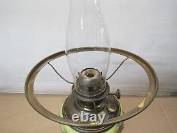 Vintage Antique Old Pittsburgh Maple Oak Leaf Oil Lamp