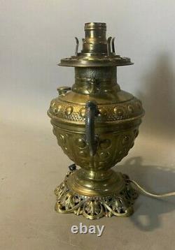Vintage Antique The Rochester Oil Lamp Base With Figural Handles