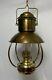 Vintage Brass Hanging Nautical Trawler Oil Lantern Swag Lamp DHR Kosmos Brenner