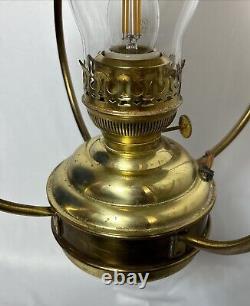 Vintage Brass Hanging Nautical Trawler Oil Lantern Swag Lamp DHR Kosmos Brenner