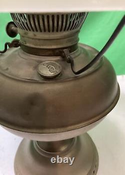 Vintage Brass Rayo Oil Lamp With Hobnail Lamp Shade 21 Height #24.96