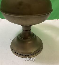 Vintage Brass Rayo Oil Lamp With Hobnail Lamp Shade 21 Height #24.96