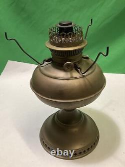 Vintage Brass Rayo Oil Lamp With Hobnail Lamp Shade 21 Height #24.96