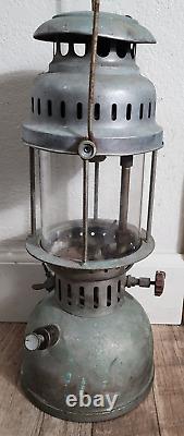 Vintage Gaslam Original Pressure Lamp Lantern with Pyrex Glass Made in Italy