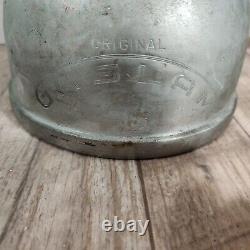 Vintage Gaslam Original Pressure Lamp Lantern with Pyrex Glass Made in Italy