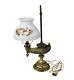 Vintage Harvard Student Oil Lamp With Shade RARE READ