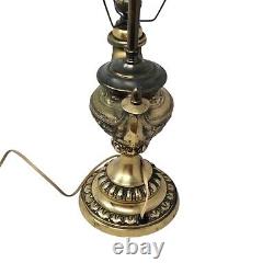 Vintage Harvard Student Oil Lamp With Shade RARE READ