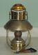 Vintage IDEAL BRENNER 20 Brass Nautical Hanging Oil Kerosene Ship Lamp Original