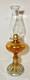 Vintage Imperial Glass Marigold Carnival Zipper Loop Oil Lamp withChimney Stunning