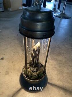 Vintage JOhnson Industries Mineral Oil Rain Goddess Hanging Lamp Light