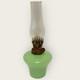 Vintage Jadeite Oil Lamp With glass Shade-COMPLETE