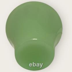 Vintage Jadeite Oil Lamp With glass Shade-COMPLETE