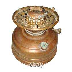 Vintage Old Antique Brass Rare Veritas Lamp Works Beautiful Kerosene Oil Lamp