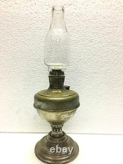 Vintage Old R. Ditmar Vienna Oil Kerosene Lamp With Original Glass Austria