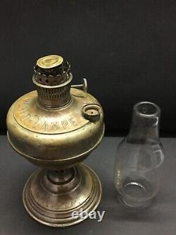 Vintage Old R. Ditmar Vienna Oil Kerosene Lamp With Original Glass Austria