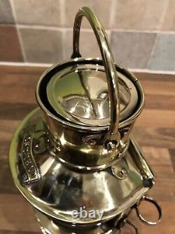 Vintage Original Brass Ships Masthead Oil Light Lamp Maritime Marine Nautical