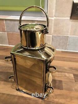 Vintage Original Brass Ships Masthead Oil Light Lamp Maritime Marine Nautical