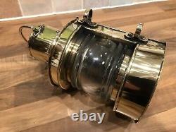 Vintage Original Brass Ships Masthead Oil Light Lamp Maritime Marine Nautical