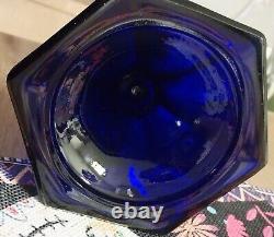 Vintage Original Cobalt Blue Oil Lamp