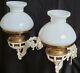 Vintage Pair Oil Lamp Wall Lights Decorative Rotating Wall Mount