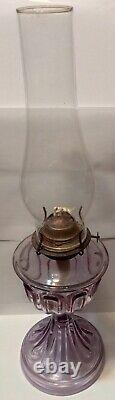 Vintage Purple Oil Lamp (21Tall)