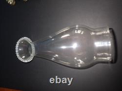 Vintage Victorian Fostoria Gone With The Wind Oil Lamp, Kerosene, 1890s Palor