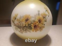 Vintage Victorian Hand Painted GWTW Parlor Oil Lamp Shade Globe Good Condition