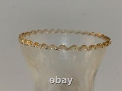 Vintage Westmoreland Diamond & Ribbed Clear Glass Oil Lamp with Chimney