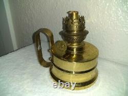 Vtg French Gaudard Brass Oil/ Kerosene Lamp