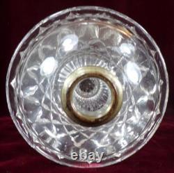 Westmoreland Block Kerosene Oil Lamp Gillinder & Sons 420 Clear Glass 1893