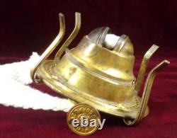 Westmoreland Block Kerosene Oil Lamp Gillinder & Sons 420 Clear Glass 1893