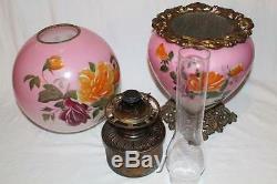 Wonderful Bradley Hubbard Gone with the Wind Banquet or Parlor Oil Lamp