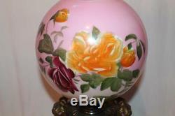 Wonderful Bradley Hubbard Gone with the Wind Banquet or Parlor Oil Lamp