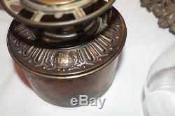 Wonderful Bradley Hubbard Gone with the Wind Banquet or Parlor Oil Lamp