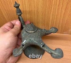 Wonderful Museum Quality Rare Ancient Roman Bronze Oil Lamp