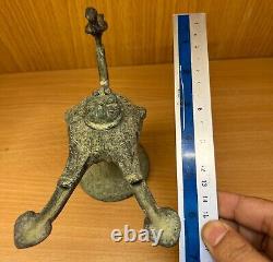 Wonderful Museum Quality Rare Ancient Roman Bronze Oil Lamp