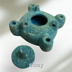 Wonderful Museum Quality Rare Big Ancient Roman Bronze Oil Lamp