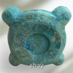 Wonderful Museum Quality Rare Big Ancient Roman Bronze Oil Lamp